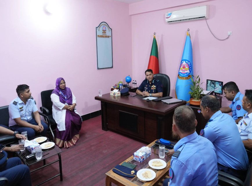 এয়ার ভাইস মার্শাল সৈয়দ সাঈদুর রহমান বিএএফ শাহীন হাজী আশ্রাফ আলী স্কুল পরিদর্শন করেন।